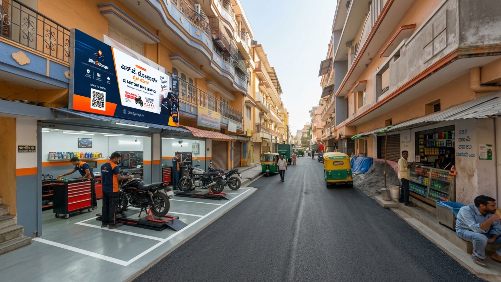 SJ Motors Bike Service - Verified Workshop in Tavarekere, Bengaluru